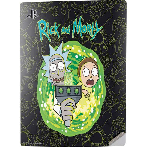 Adult Swim Rick and Morty Portal Travel PS5 Digital Edition Console Skin